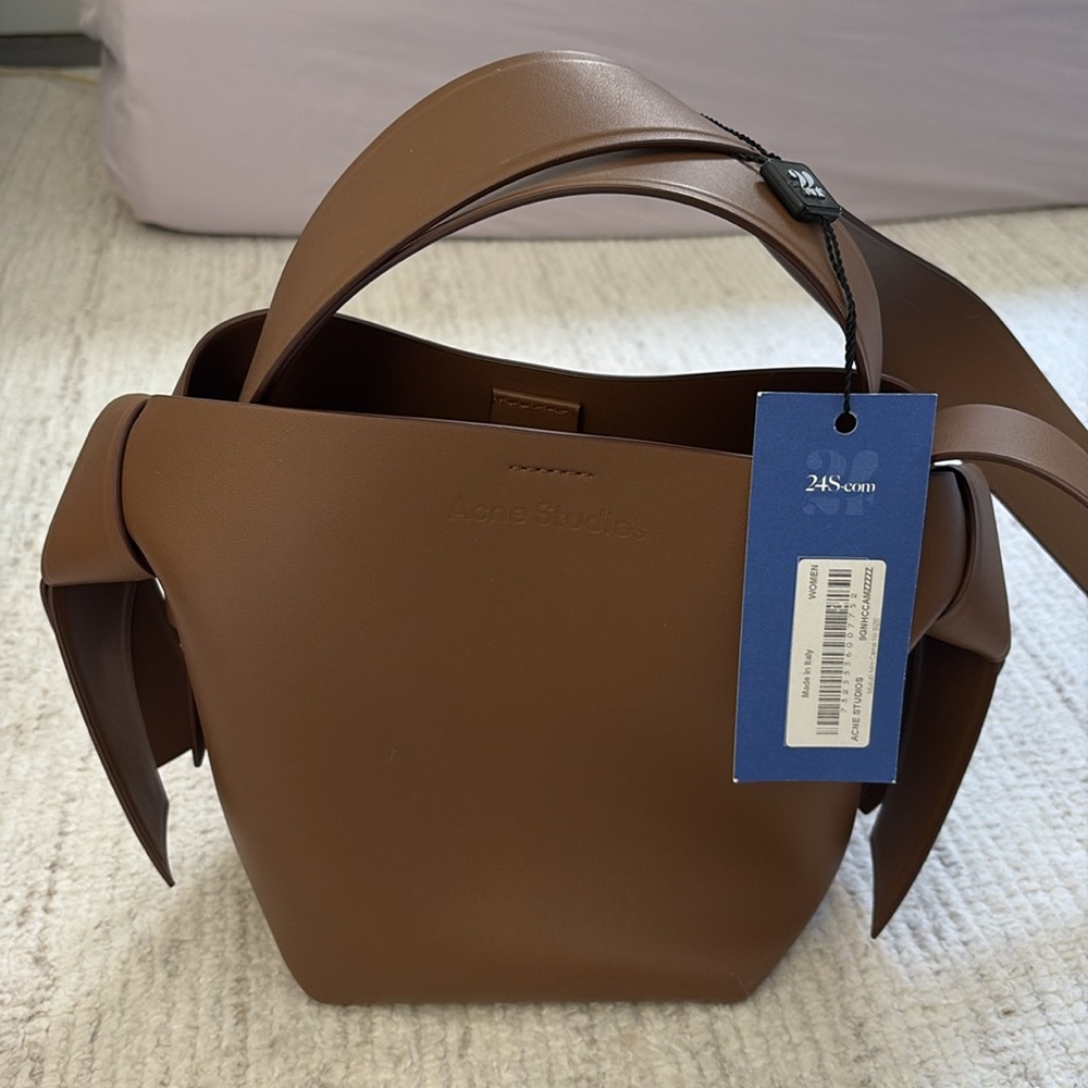 Acne Studios Musubi Mini camel brown bag